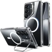 ESR - Classic Hybrid HaloLock Kickstand - Samsung Galaxy S26 - Clear (Samsung Galaxy S26), Coque pour téléphone portable, Transparent