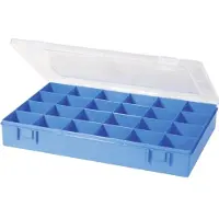 Hünersdorff 611900 Sortimentskasten 24fächer blau
