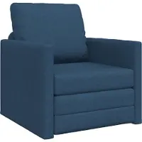 vidaXL Canapé-lit bleu 74 x 77 x 81 cm en tissu