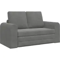 vidaXL Canapé-lit gris foncé 148 x 71 x 83 cm velours