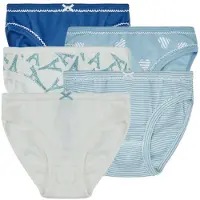 Petit Bateau Culottes & slips 5 CULOTTES filles - Bleu - 6 ans