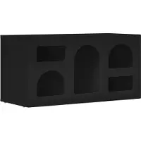 vidaXL Armoire TV noire 80 x 35 x 40 cm Bois composite