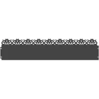 vidaXL Bordures de jardin, 20 pièces, 103 x 0,05 x 22 cm, acier, noir