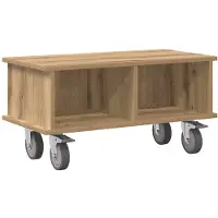 vidaXL Support TV Chêne Artisan 68,5 x 35 x 35 cm Matériau dérivé du bois
