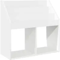 vidaXL Étagère pour enfants blanc brillant 72,5 x 29,5 x 69 cm Matériau dérivé du bois