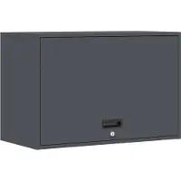 vidaXL Armoire murale pour le garage avec porte à vérin à gaz Anthracite