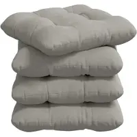 vidaXL Coussins de siège 4 pcs Gris clair 40 x 40 cm