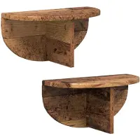 vidaXL Étagère Murale Montage mural 2 pcs Bois ancien 38 x 19 x 19 cm