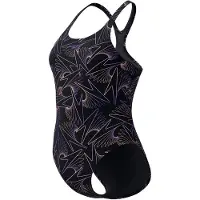Speedo Hyperboom Swimsuit Noir UK 32 Femme