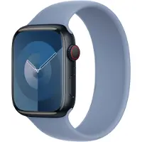 Apple Bracelet Boucle unique en Silicone pour Watch | 38/40/41/42 mm - Taille 3 - Winter Blue
