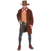 MOM Cowboy Man Costume Marron M-L Enfants