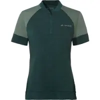 Vaude Bike Altissimo Q-zip Short Sleeve Jersey Vert 38 / Regular Femme
