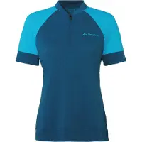 Vaude Altissimo Q-zip Short Sleeve Jersey Bleu 40 / Regular Femme