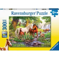 Ravensburger Puzzle XXL « Chevaux sauvages au bord de la rivière », 300 pièces