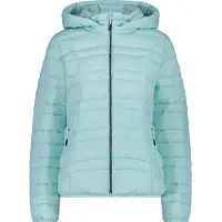 CMP Damen Outdoorjacke, veste de sport pour femmes, fermeture à boutons, capuche, couleur turquoise, taille 38