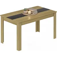 VCM Table à manger , table de cuisine à base de bois H. 75 x W. 140 x T. 80 cm, table à manger compacte pour cuisine et coin repas, table Disalo