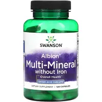 Swanson Health Albion Multi-Mineral sans fer, 120 gélules Health Products