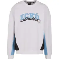 Ecko unltd. Sweat-shirt 'Drap' bleu / noir / blanc