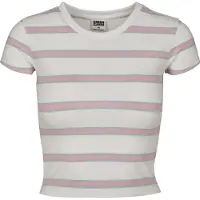 Urban Classics T-shirt bleu / rose / blanc