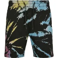 Urban Classics Pantalon bleu clair / jaune foncé / rose foncé / noir