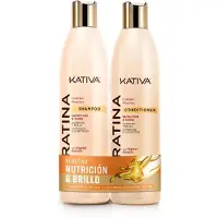 KATIVA Keratina Kit Shampooing 355 Ml + Conditionneur 355 Ml