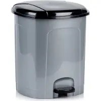 Orion Poubelle - plastique, avec pied, gris, 21 l