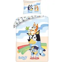 Halantex SP. z.o.o. Housse de couette Bluey en Bingo Beach 140 x 200 cm - Coton