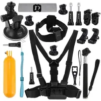 Puluz Kit combiné ultime d'accessoires 20 en 1 PKT18, Caméra d'action : accessoires, Multicolore