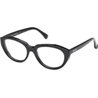 Max Mara Lunettes de Vue - - MM5113 - Acétate - Shiny black (Noir) - 53/17/140