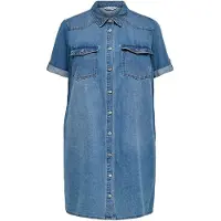 ONLY Robe-chemise 'CARLisa' bleu denim
