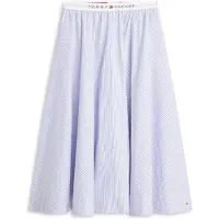 Tommy Hilfiger Poplin Branded Midi Skirt Bleu M Femme
