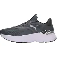 Puma Chaussure de course 'Mayve' gris / noir / blanc naturel