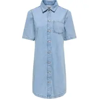 ONLY Robe en jean Femme Light Blue Denim