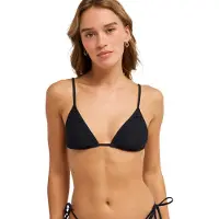 Roxy Island Tiki Triangle Bikini Top Noir XL Femme