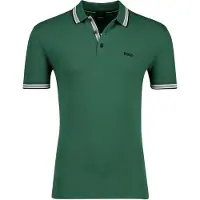 BOSS pour homme. 50469055 Polo Paddy vert foncé (L), Casuel, Coton, Manche courte