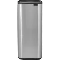 Brabantia Bo Touch Bin, 10 l, rectangulaire, acier, acier, plastique, terrasse