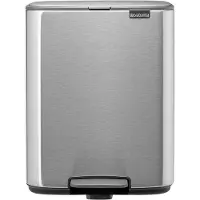 Brabantia Bo Pédale Poubelle 12l Acier Mat Design élégant, Hygiène Optimale - International Bv