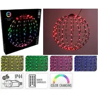 Christmas Decoration Boule Led Pliable Rgb 168 Led Rgb, Pliable, ø40cm - Basic & Co