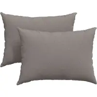 vidaXL Coussins de canapé 2 pcs Taupe 70 x 50 cm tissu