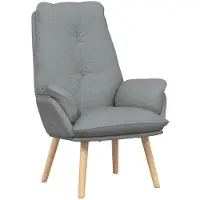 vidaXL fauteuil Gris clair 69 x 74 x 93 cm Tissu Sherpa