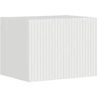 vidaXL Meuble TV , blanc brillant, 39 x 31 x 29,5 cm, aggloméré