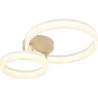 Globo Plafonnier moderne Zara brun sable