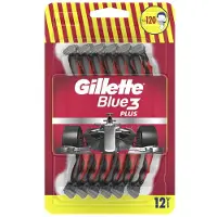 Gillette Rasoirs jetables pour hommes Bleu3 Rouge - 12 pièces