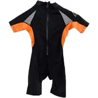 Akt Lycra Short Sleeve Back Zip Uv Shorty Orange,Noir 24 Months Enfants