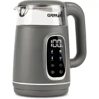 G3ferrari Bouilloire électrique Ferrari G3 avec infuseur à thé, en verre, modèle G10224, 1,7 l, 4 programmes, 2200 W, gris
