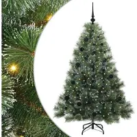 vidaXL Sapin de Noël artificiel avec 150 LED Vert 150 cm PE et PVC