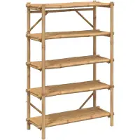 vidaXL Étagère à 5 niveaux 100x40x150 cm bambou