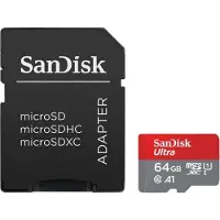 SanDisk Ultra microSDXC 128GB Carte mémoire UHS-I A1 Speed Class 10 Rouge Gris