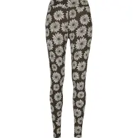 Urban Classics Leggings brun foncé / blanc