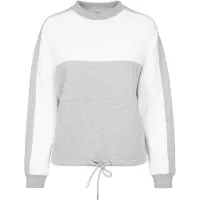 Urban Classics Sweat-shirt gris / blanc